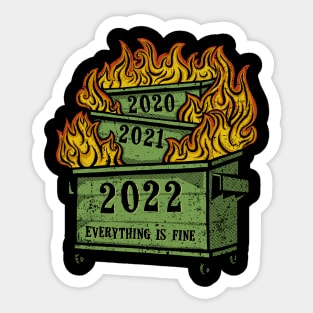 Dumpster Fire 2022 Sticker